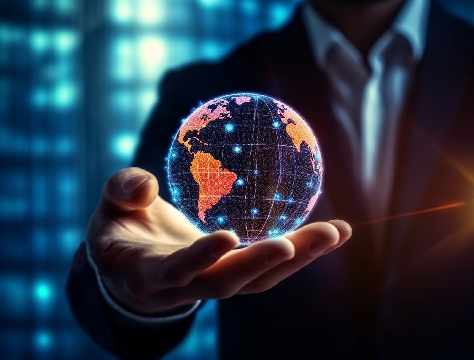 Business Person Futuristic Business Environment Scaled